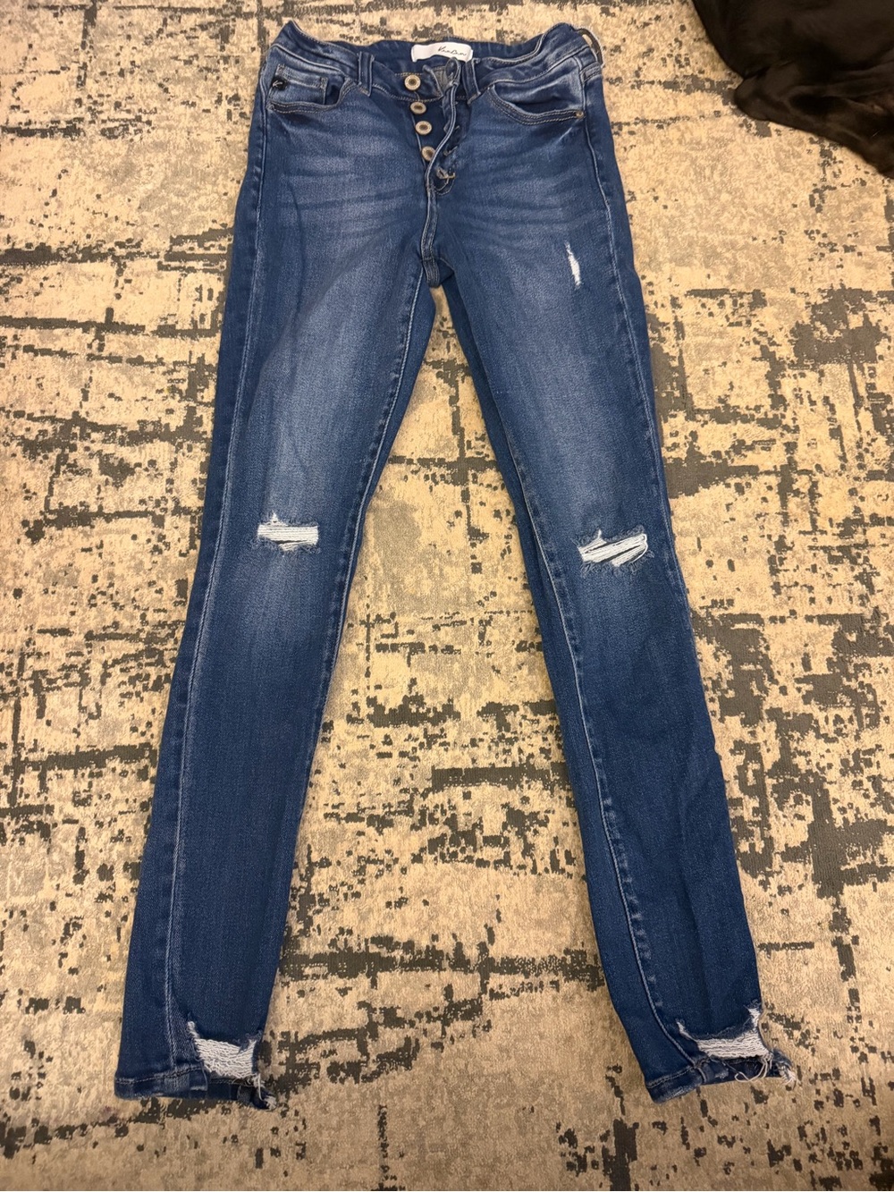 Women’s KanCan Distressed Blue Skinny Jeans (#2)